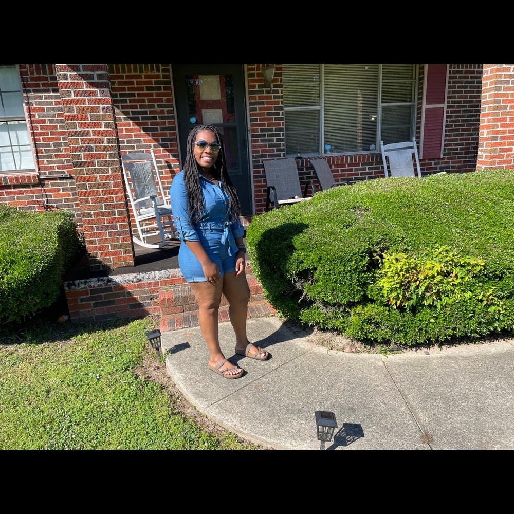 Denim romper